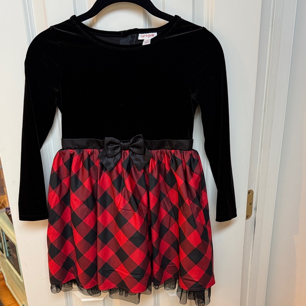 Cat & Jack Black Velvet Dress